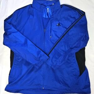 Adidas men's windbreaker blue jacket 2XL